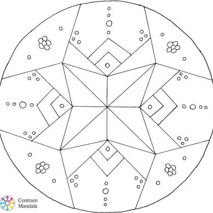 antistresová omalovánka mandala vánoční