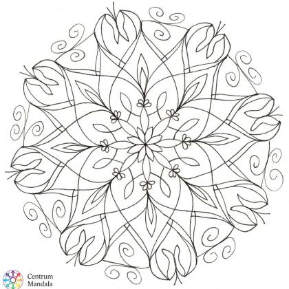 antistresová omalovánka mandala touha